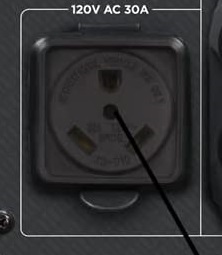 30 Amp RV receptacle