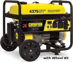 Champion 100522 Portable Generator for Sump Pump with Wheel Kit.