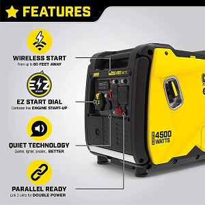 Champion RV Ready Inverter Portable Generator with Camping in Mind.
