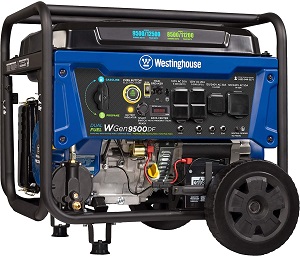 50 Amp Westinghouse WGen9500DF Dual Fuel Portable Generator for RV.